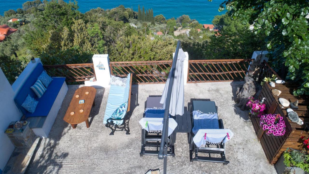Вилла Balcony On The Rocks Agioi Saranta Экстерьер фото