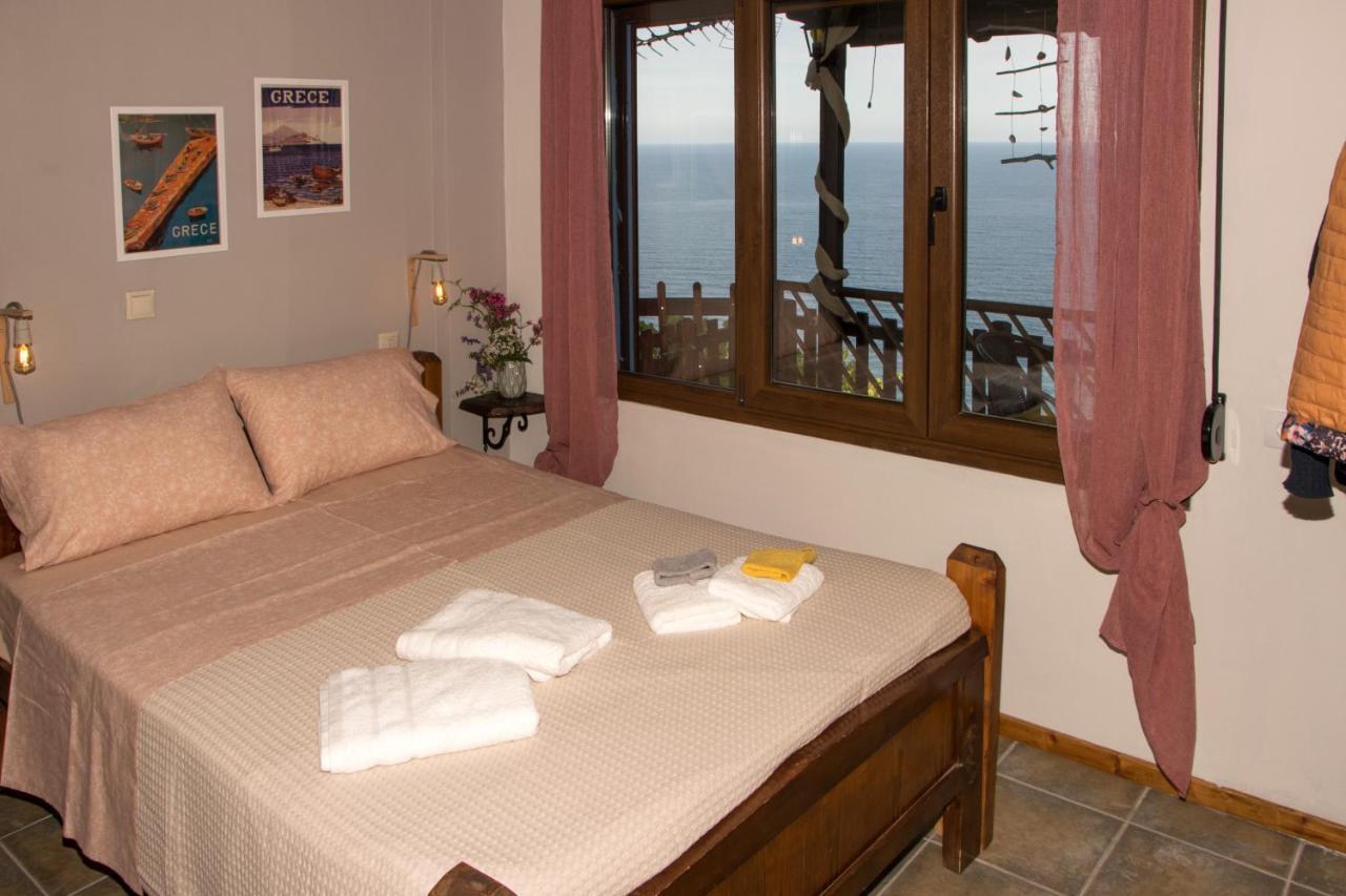 Вилла Balcony On The Rocks Agioi Saranta Экстерьер фото